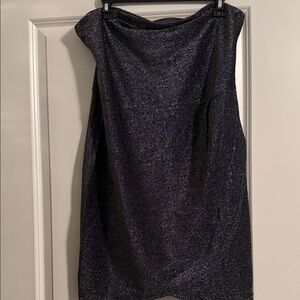 Strapless Sparkle Cocktail Dress in Black